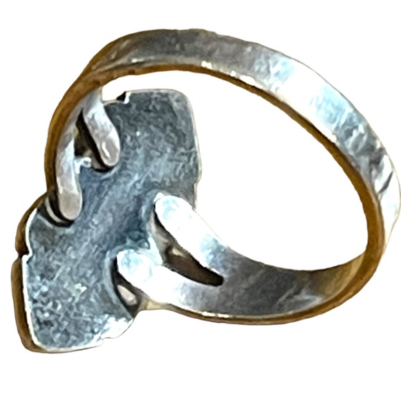 Vintage 1970s Bell Trading Post sterling silver 925 turquoise ring Southwestern - Picture 3 of 4